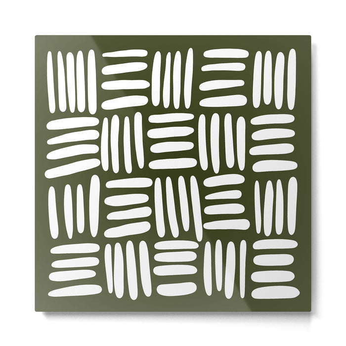 Boho (Olive Green) Metal Print Gallery Image 1