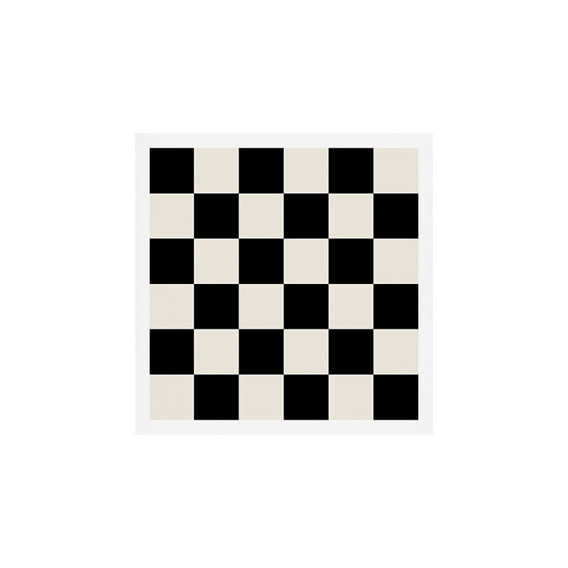 Checkered (Black Cream) Art Print Gallery Image 1