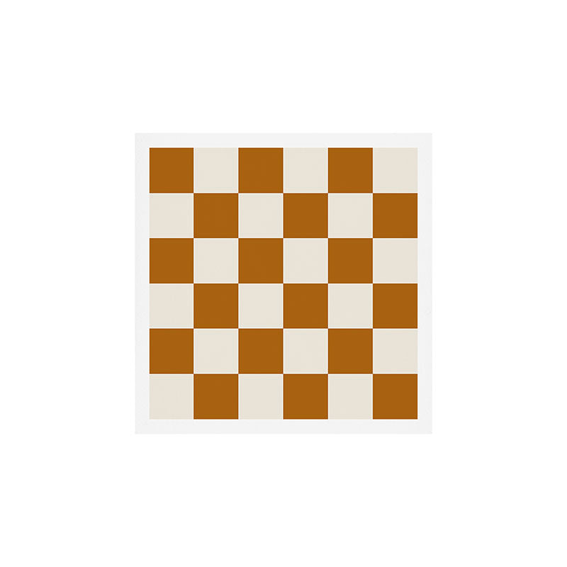Checkered (Golden Cream) Art Print Gallery Image 1