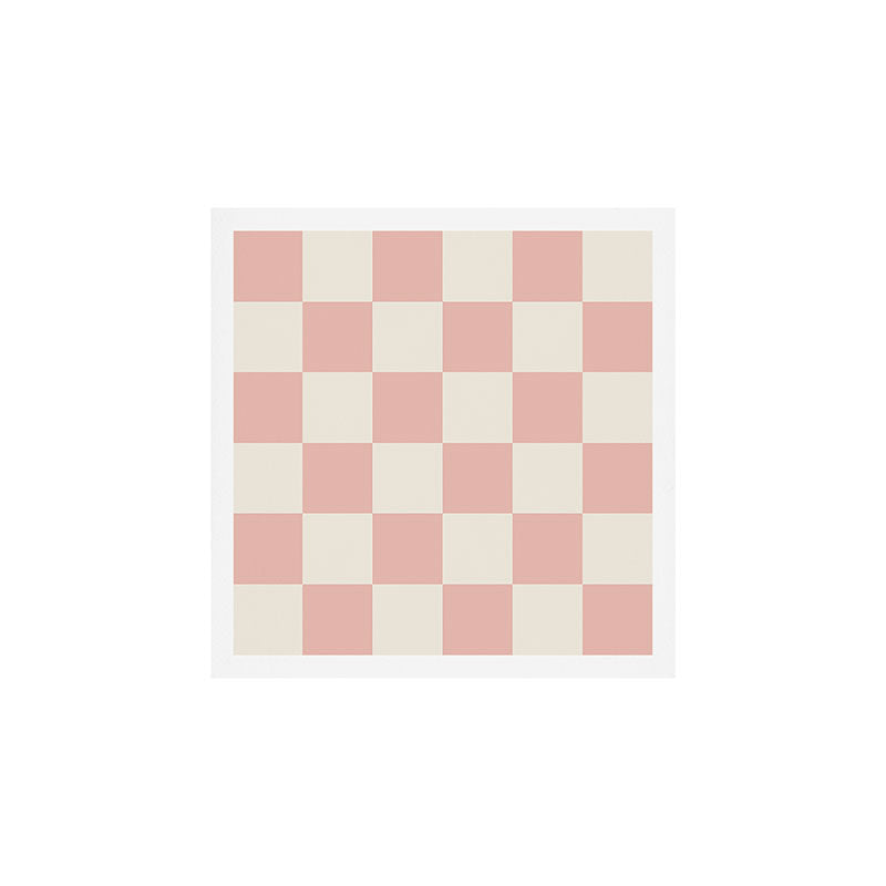 Checkered (Pink Cream) Art Print Gallery Image 1