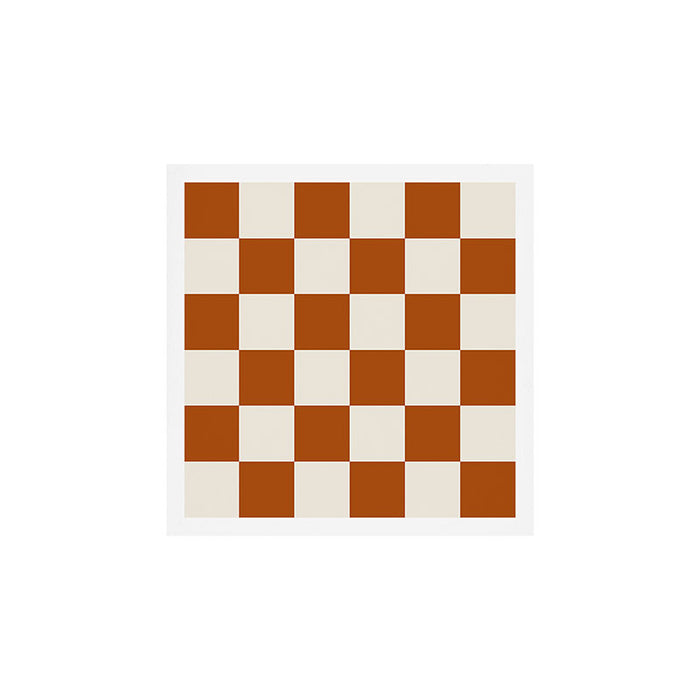 Checkered (Rust Cream) Art Print Gallery Image 1