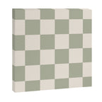 Checkered (Sage Cream) Canvas Print Gallery Image 3