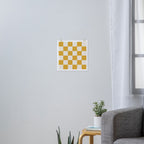 Checkered (Yellow Cream) Art Print Gallery Image 3