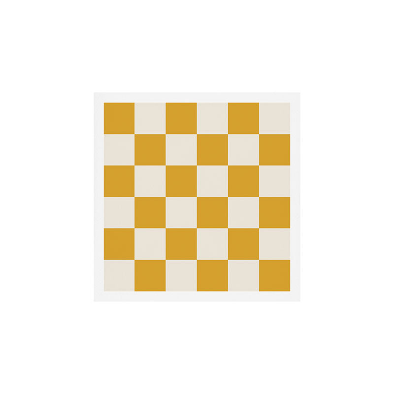 Checkered (Yellow Cream) Art Print Gallery Image 1