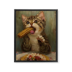 Churro Cat Framed Canvas Print Gallery Image 6