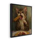 Churro Cat Framed Canvas Print Gallery Image 2