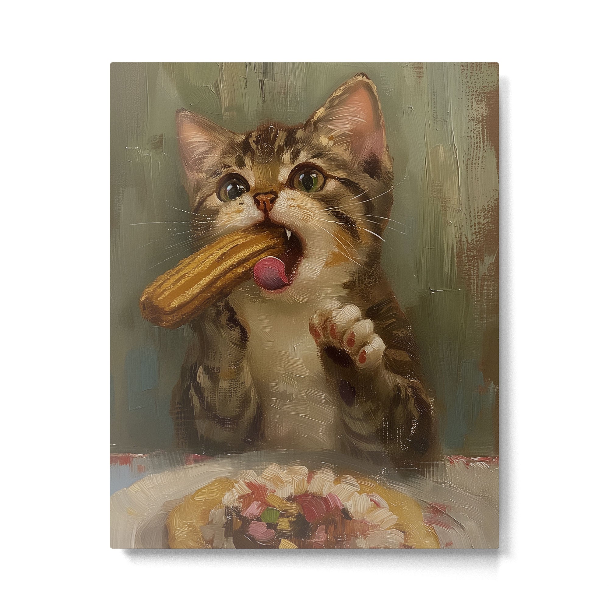 Churro Cat Metal Print Gallery Image 4