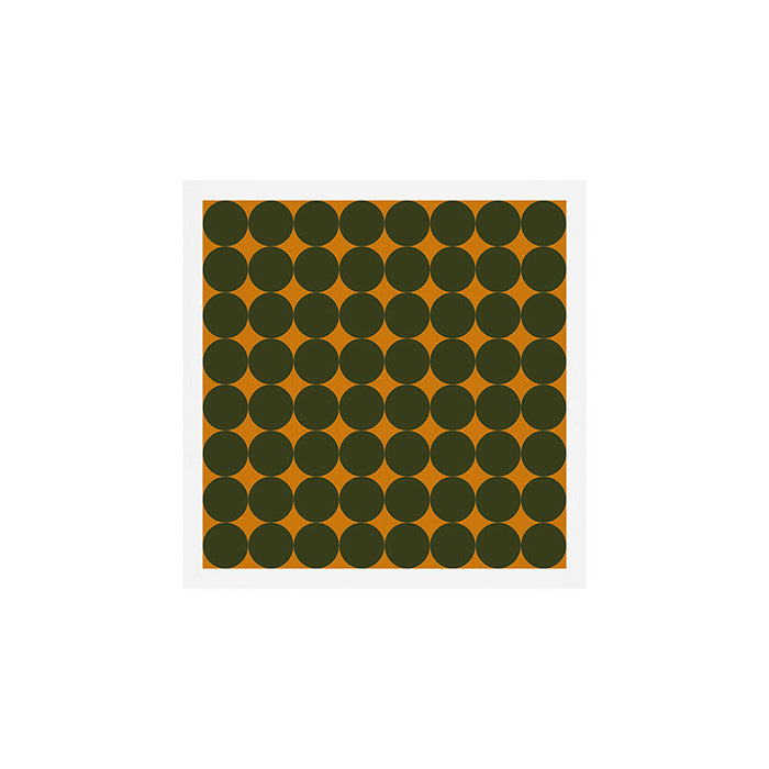 Circles/Sparks (Olive & Orange) Art Print Gallery Image 1