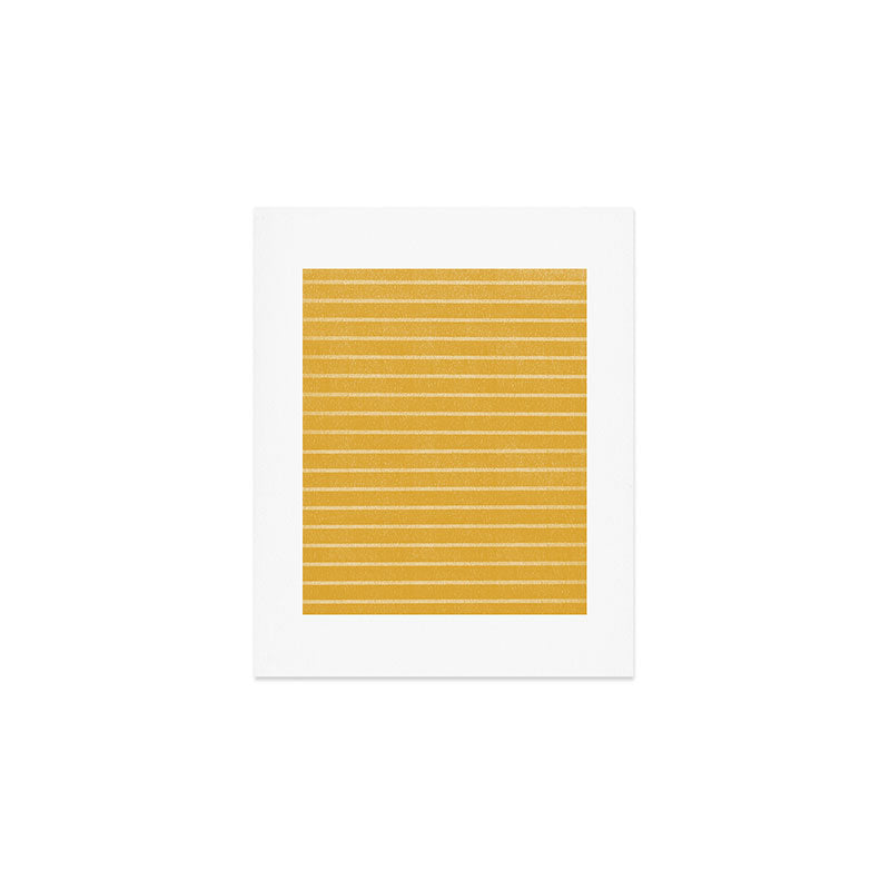 Classic Stripe (Yellow) Art Print Gallery Image 1