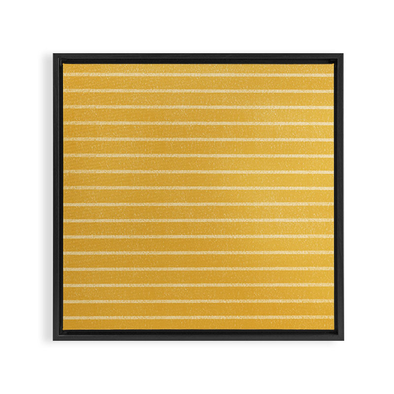 Classic Stripe (Yellow) Framed Canvas Print Gallery Image 3