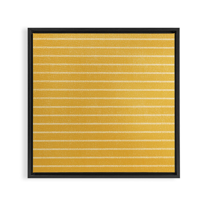 Classic Stripe (Yellow) Framed Canvas Print Gallery Image 1