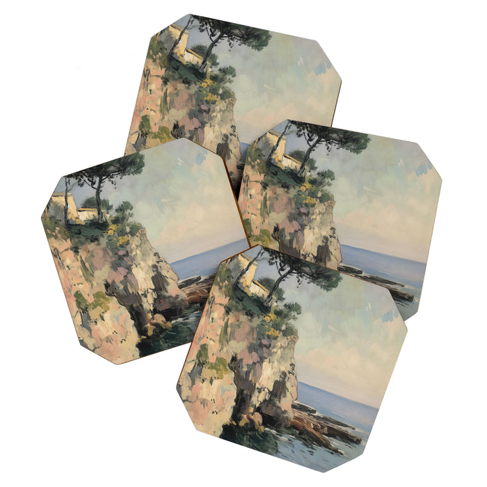 Cliff Impressionist Painting Coaster Gallery Image 1