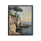 Cliff Impressionist Painting Framed Canvas Print Gallery Image 6