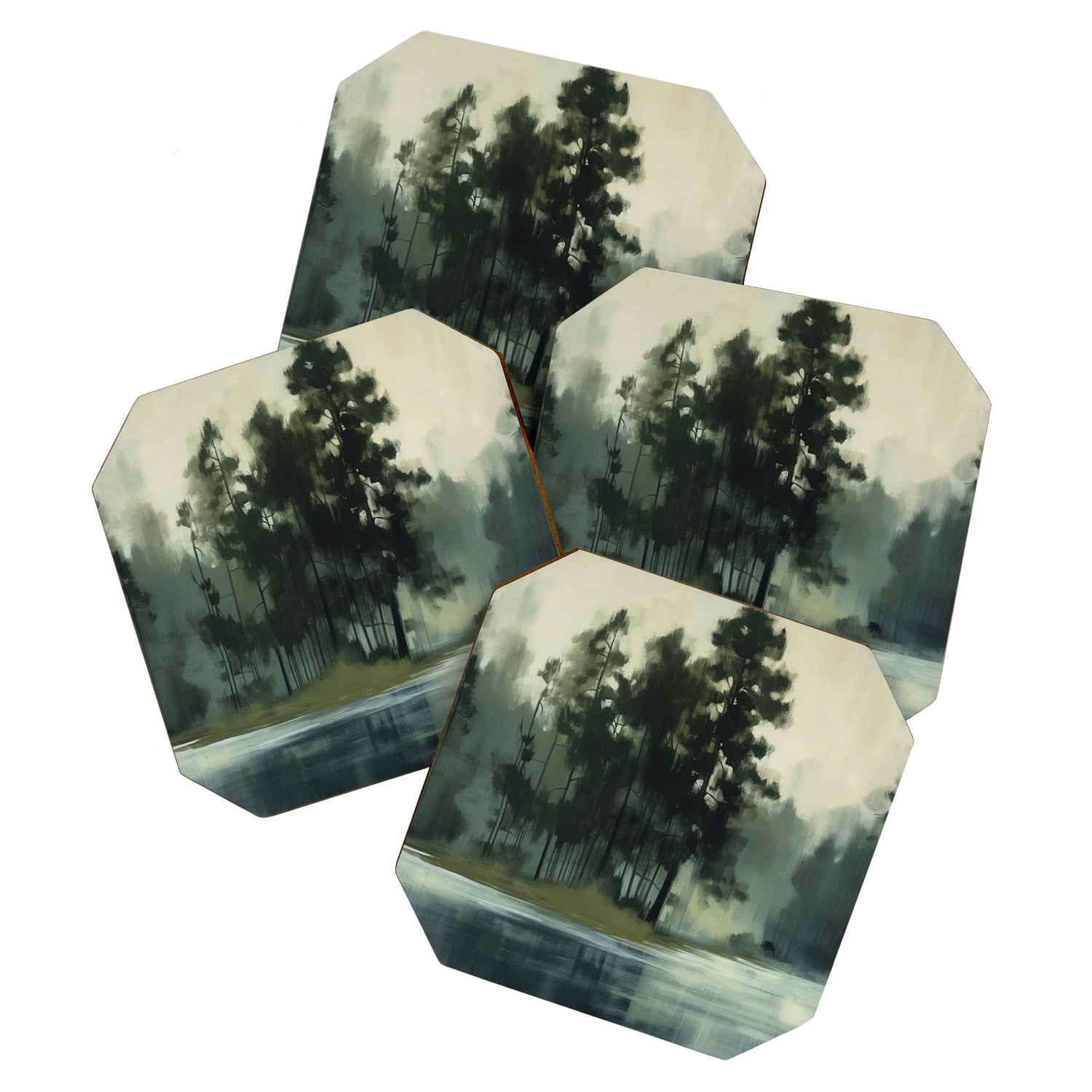 Country Lake I Coaster Gallery Image 1