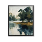 Country Lake II Framed Canvas Print Gallery Image 6