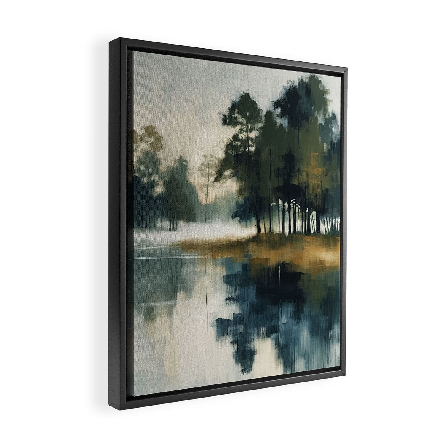 Country Lake II Framed Canvas Print Gallery Image 2