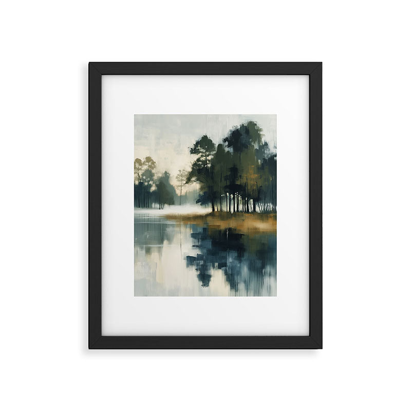 Country Lake Ii Framed Art Print