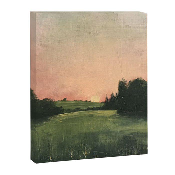 Country pink sunset Canvas Print Gallery Image 1