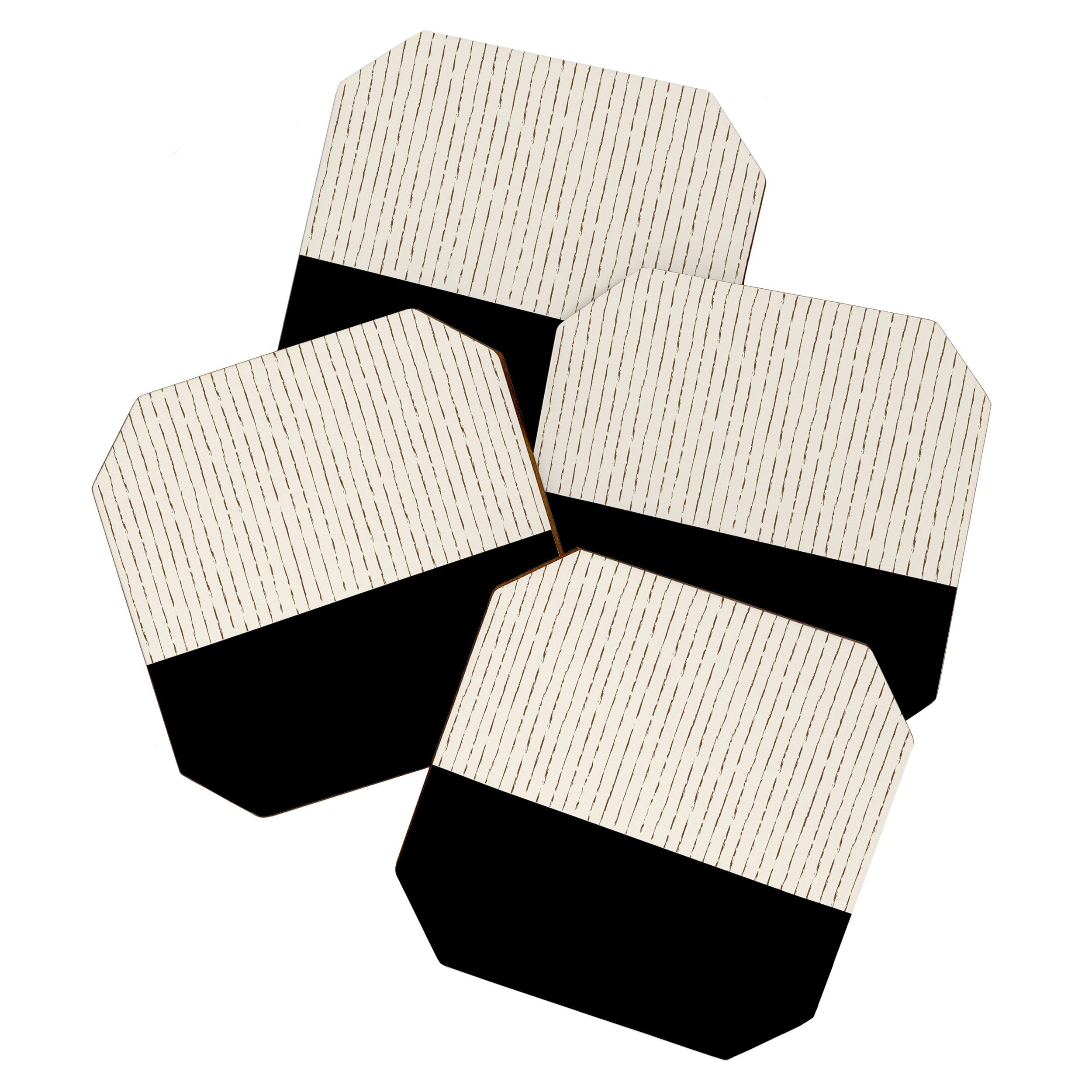Cream Black Coaster Gallery Image 1