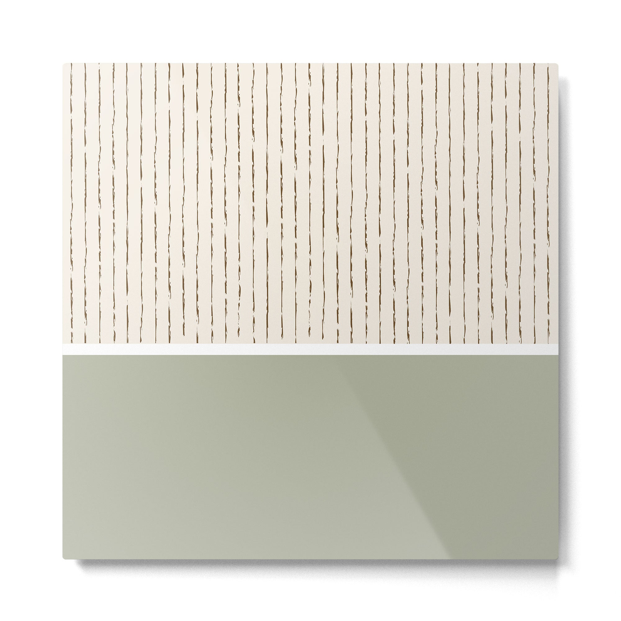 Cream Sage Metal Print Gallery Image 2