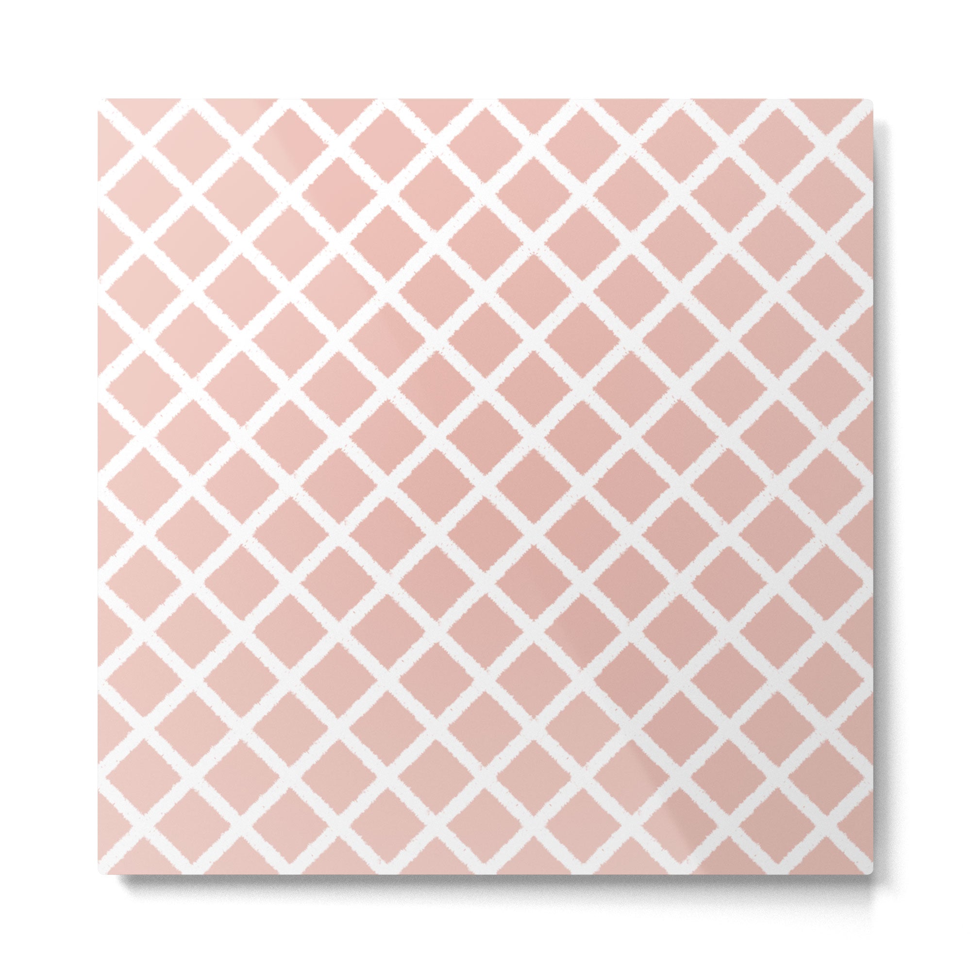 Crisscross (Pink) Metal Print Gallery Image 2