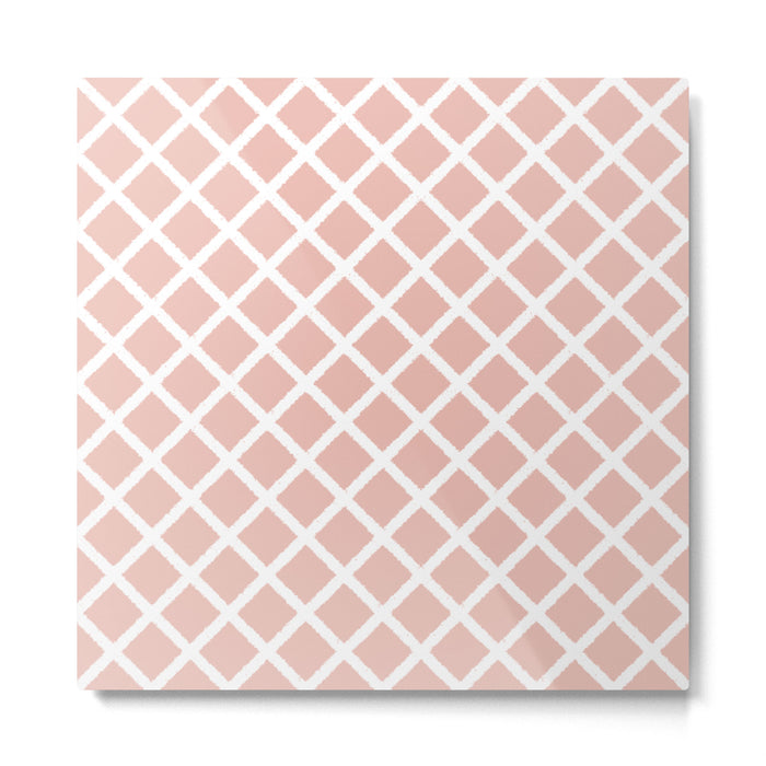 Crisscross (Pink) Metal Print Gallery Image 1