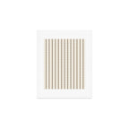 Dashed Lines (Cream & Chocolate) Art Print Gallery Image 1