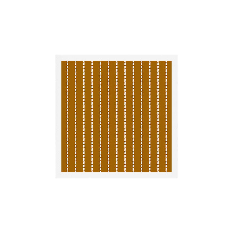 Dashed Lines (Golden Brown) Art Print Gallery Image 1