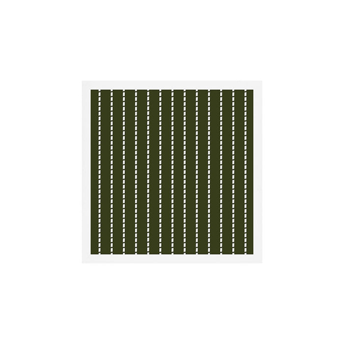 Dashed Lines (Olive Green) Art Print Gallery Image 1