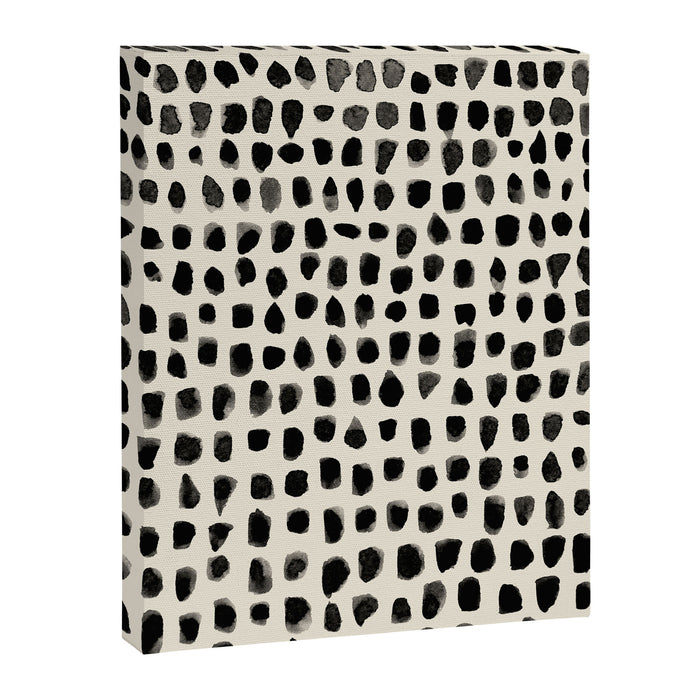 Dots (Beige) Canvas Print Gallery Image 1