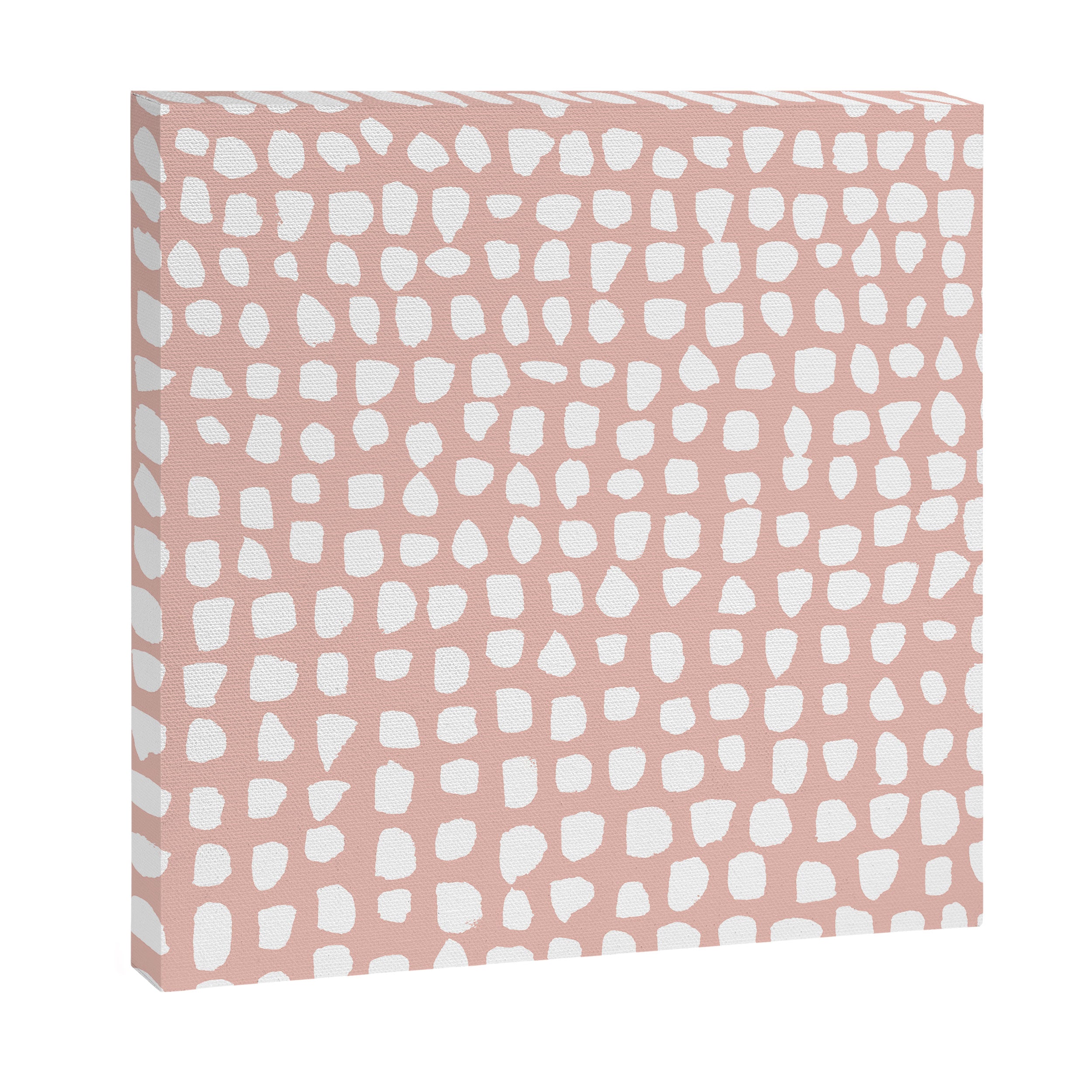Dots (Pink) Canvas Print Gallery Image 3