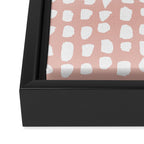 Dots (Pink) Framed Canvas Print Gallery Image 2