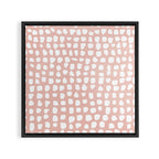 Dots (Pink) Framed Canvas Print Gallery Image 3