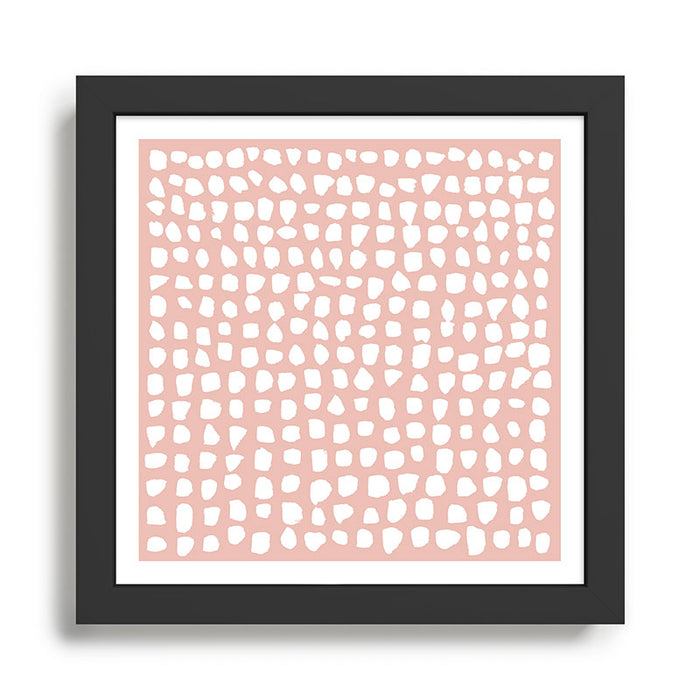 Dots (Pink) Framed Art Print Gallery Image 1