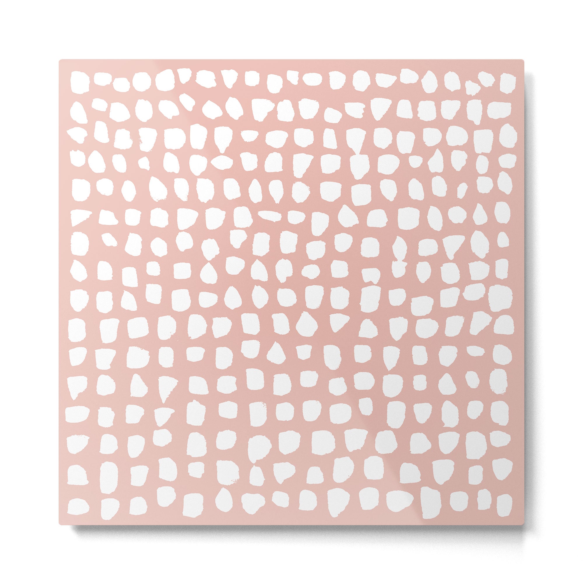 Dots (Pink) Metal Print Gallery Image 2