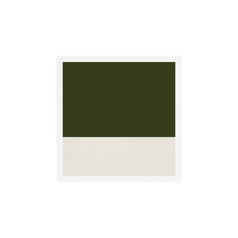 Dual (Olive Green & Cream) Art Print Gallery Image 1