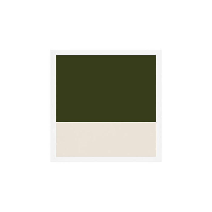 Dual (Olive Green & Cream) Art Print Gallery Image 1