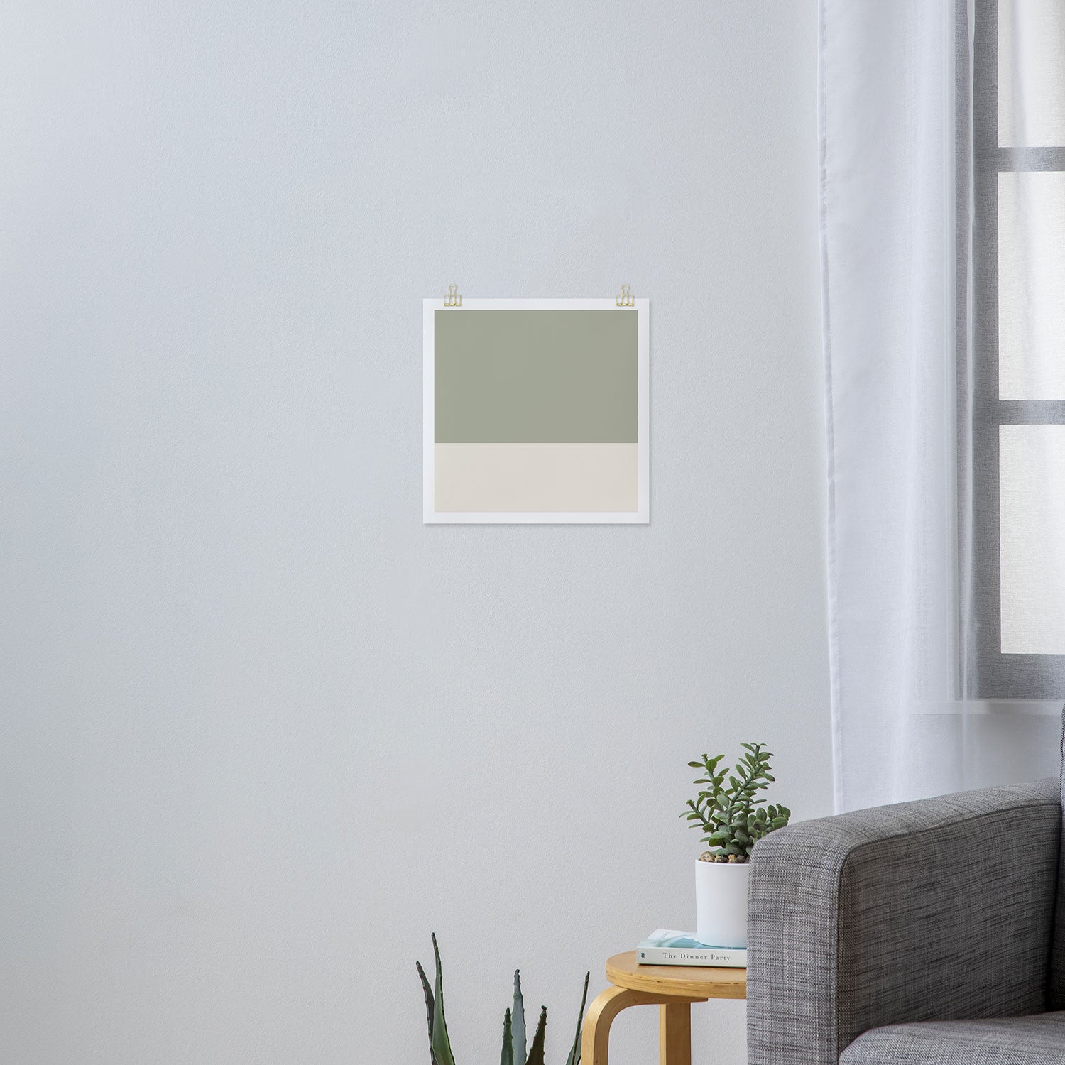 Dual (Sage Cream) Art Print Gallery Image 3