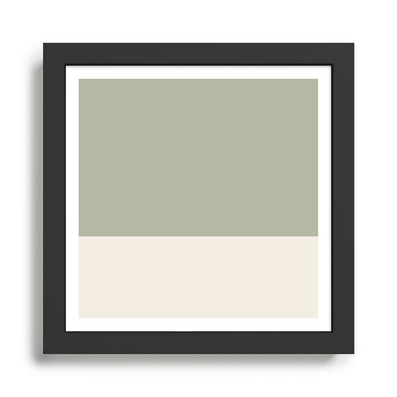 Dual (Sage Cream) Framed Art Print Gallery Image 1