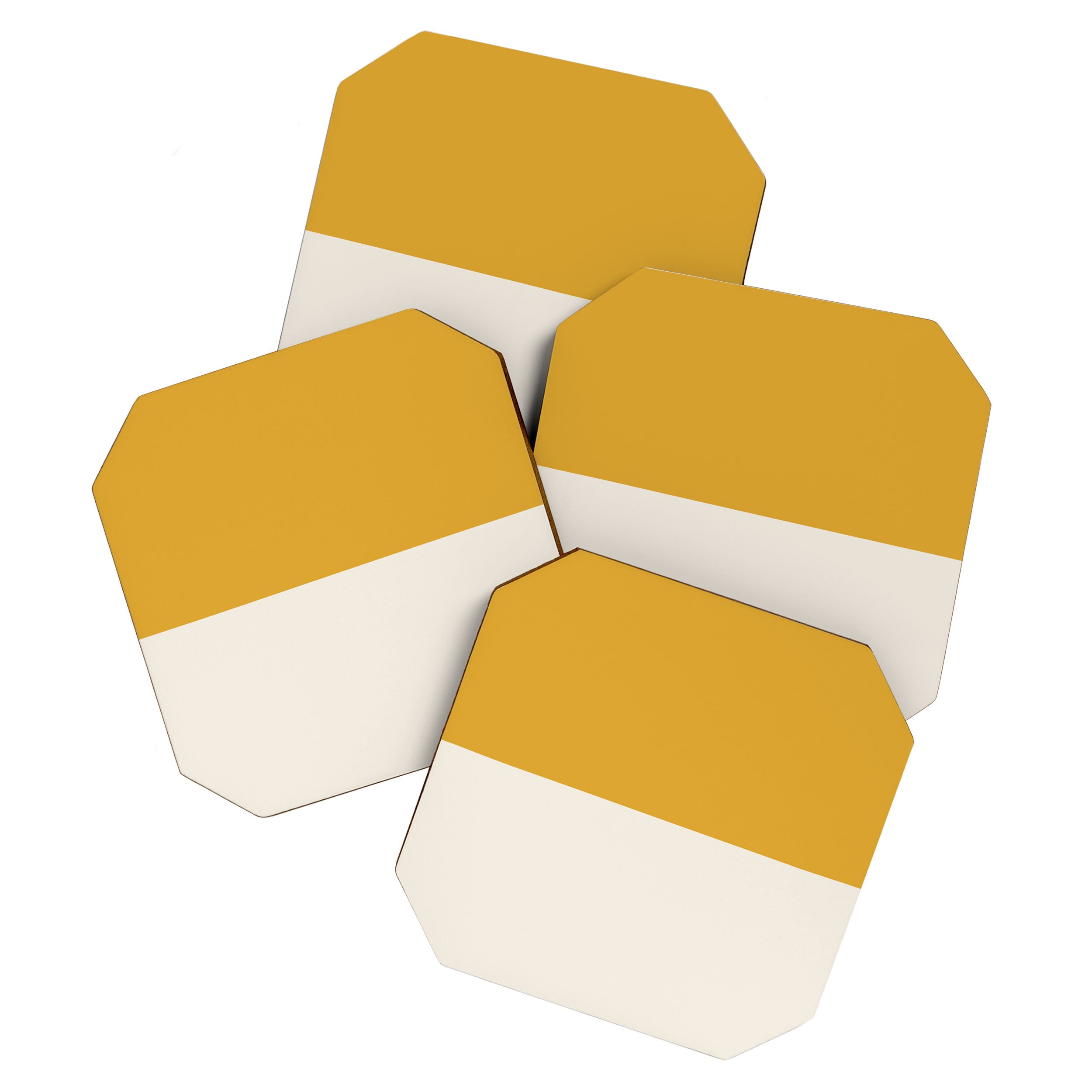 Dual (Yellow Cream) Coaster Gallery Image 1