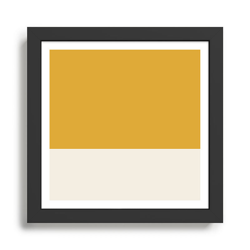 Dual (Yellow Cream) Framed Art Print Gallery Image 1