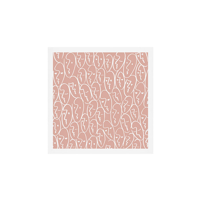 faces (pink) Art Print Gallery Image 1