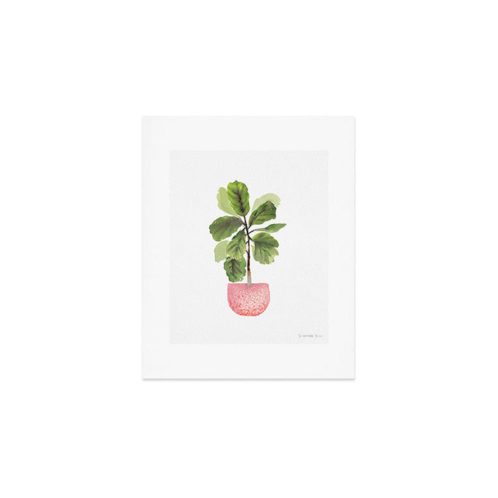 Fiddle-Leaf Fig (Watercolor) Art Print Gallery Image 1