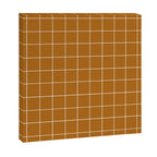 Grid (Golden Brown) Canvas Print Gallery Image 3