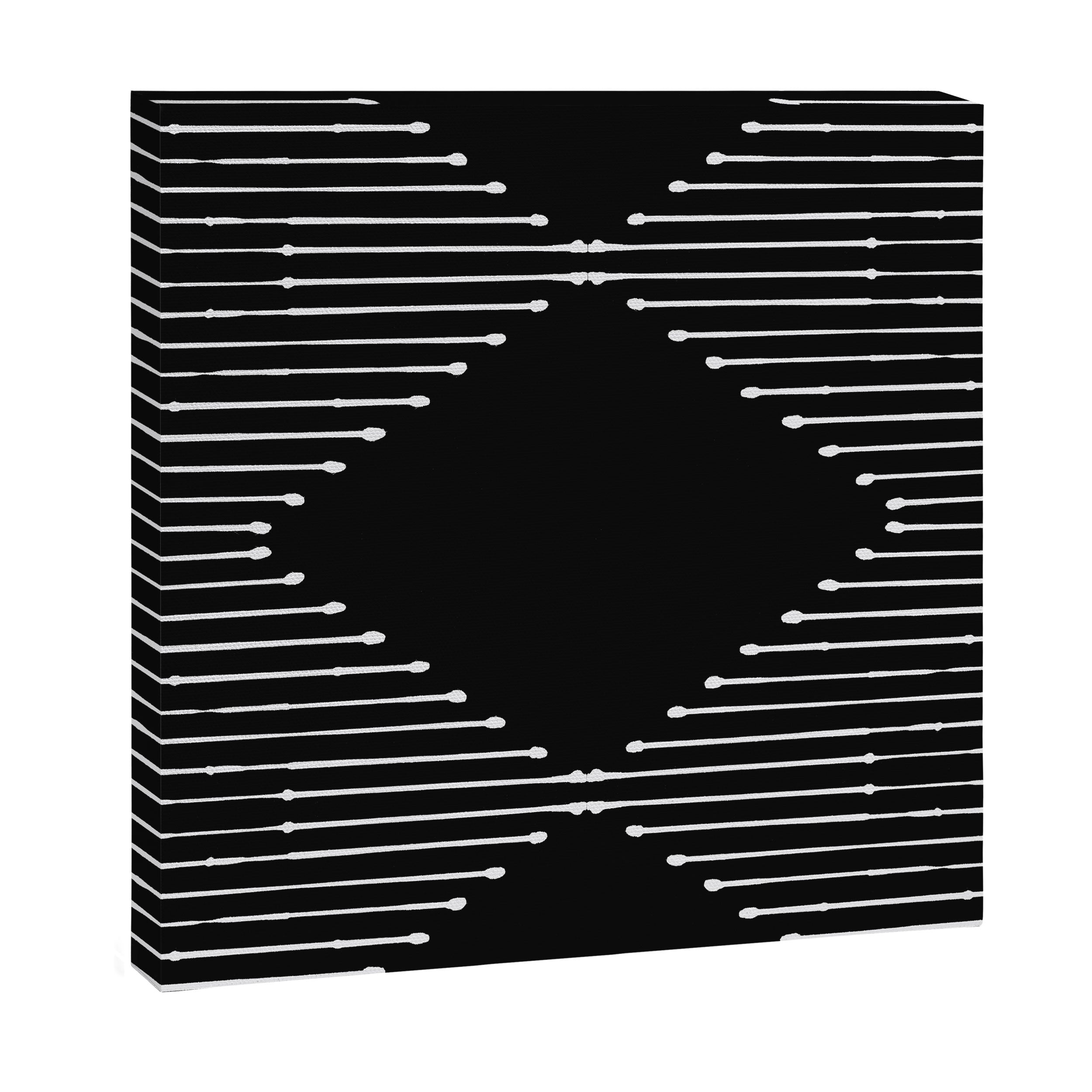 Geo (Black) Canvas Print Gallery Image 3