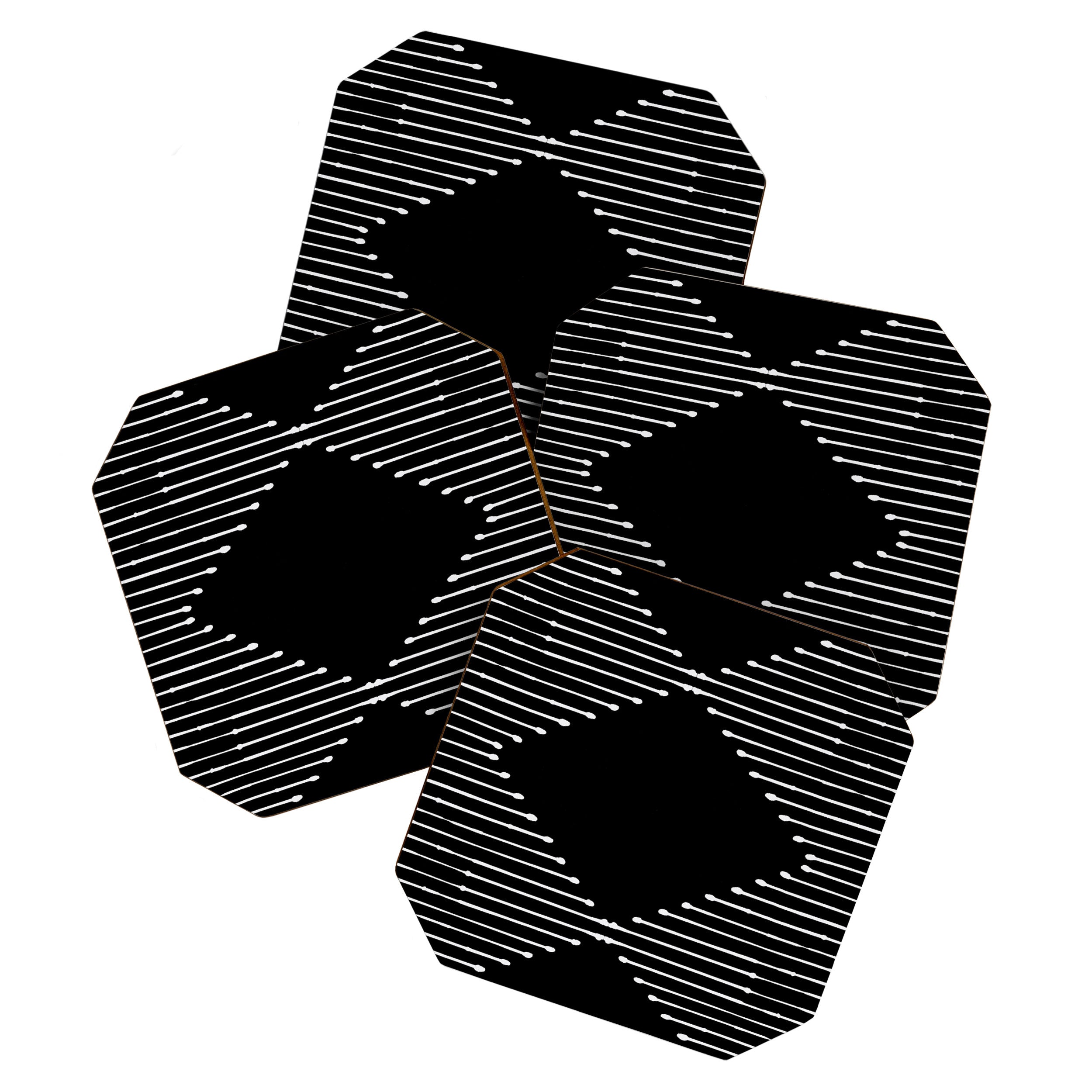 Geo (Black) Coaster Gallery Image 1