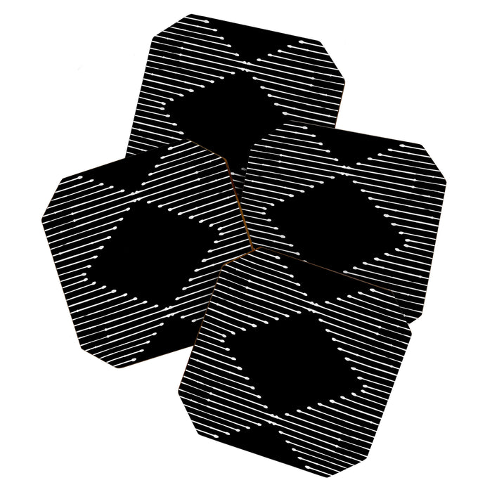 Geo (Black) Coaster Gallery Image 1