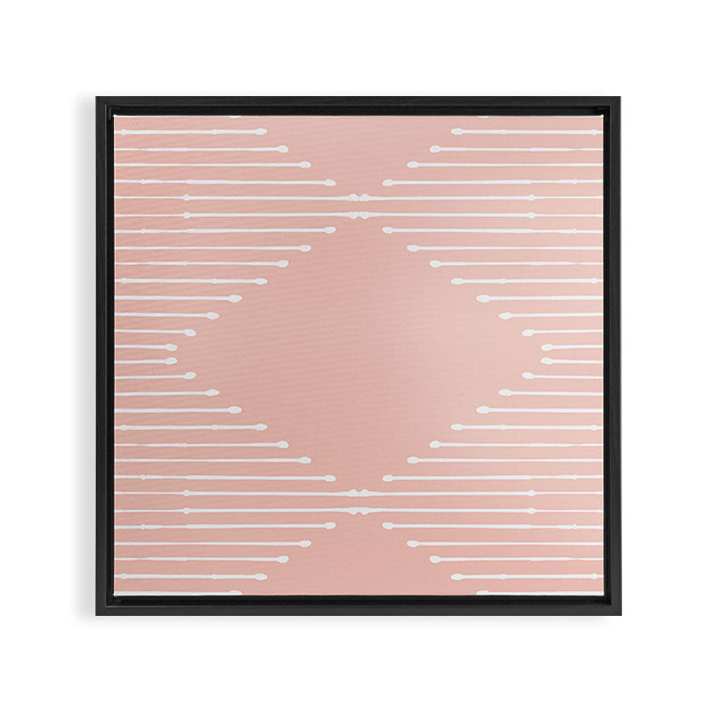 Geo (Blush) Framed Canvas Print Gallery Image 3