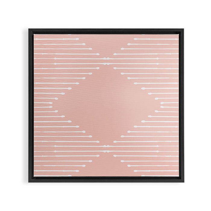 Geo (Blush) Framed Canvas Print Gallery Image 1