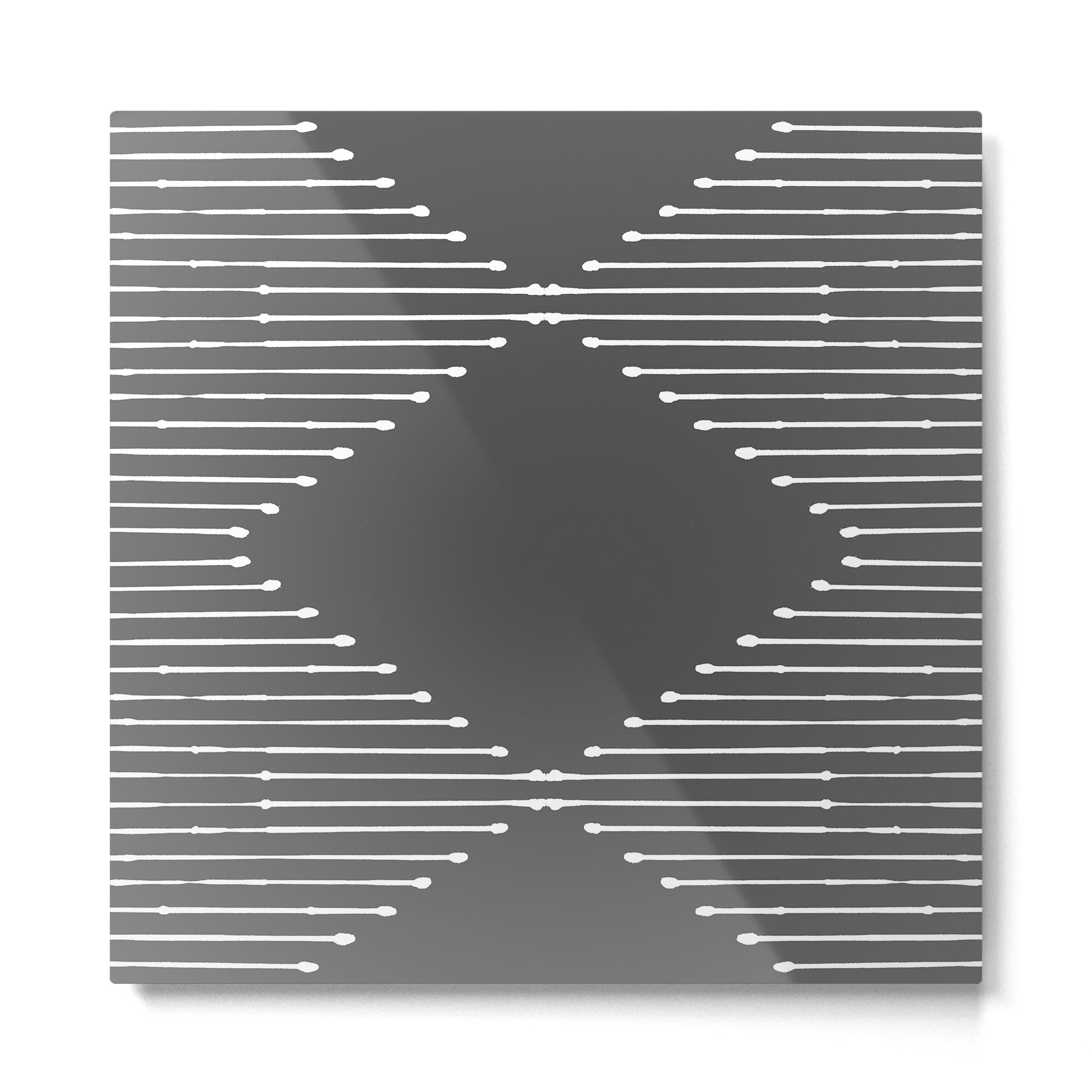 Geo (Dark Gray) Metal Print Gallery Image 2
